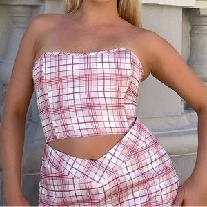 Princess Polly “Checkity Tube Top” NWT